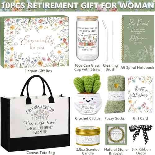 Happy Retirement Gift for Woman 2026, Teacher Nurse Retired Gifts for Women - style: Retirement