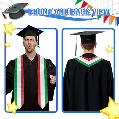 Graduation Flag Stole Sash Scarf Day Gifts - color: Italy Flag