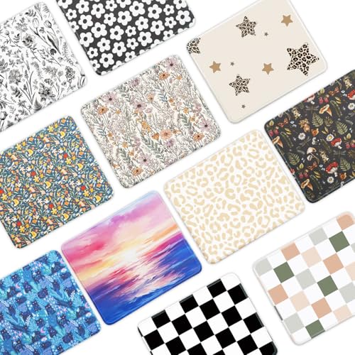 Mouse Pad for Desk with Stitched Edge, Premium Cute Washable Mouse Pads. Computer Mousepad with Non-Slip Rubber Base, Mousepads for Laptop, 9.25x7.75x0.12 inch (Joyous Jungle) - color: Joyous Jungle