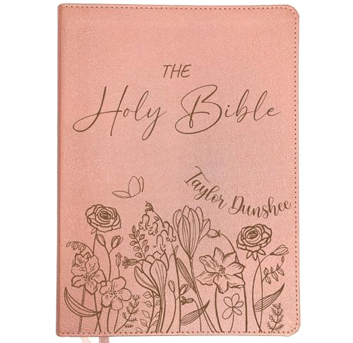 Personalized CSB Bible, Pink, Custom Holy Bible (Flowers Personalized) - style: Flowers Personalized