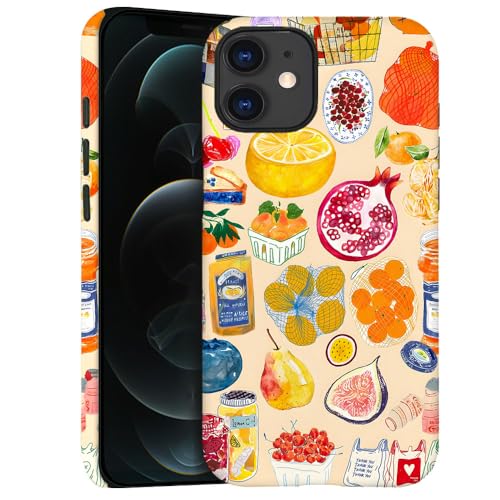 Case for iPhone 11 - Slim Fit Anti-Scratch Phone Case for Girl Women - Farmers Collage Food Vegetable Fruit (Frosted) - color: Farmers Collage Food Vegetable Fruit, size: iPhone 11