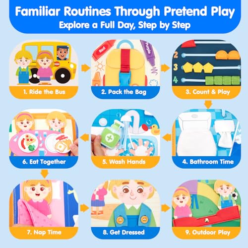 hahaland Busy Book Preschool Learning Activities, First Day of School Gifts - style: First Day of School