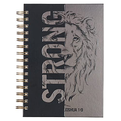 Christian Art Gifts Spiral Journal: Strong - Joshua 1:9
