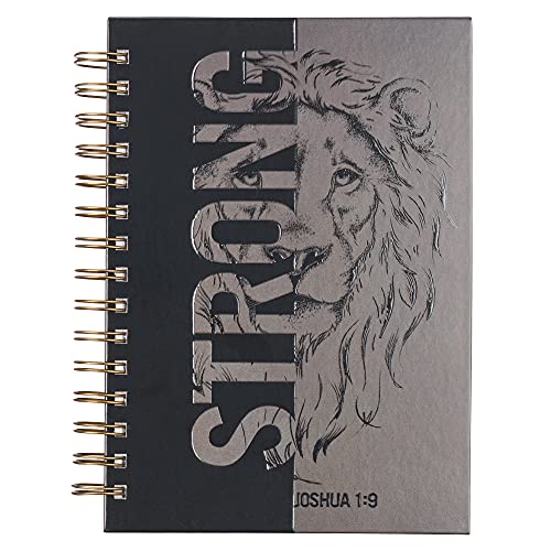 Christian Art Gifts Spiral Journal: Strong - Joshua 1:9