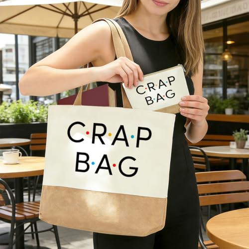 FriendsTote Bag, Funny gift Friend Tote bag, Best friend Makeup Bag, for Women Men Best Friends Birthday Gift - color: Crapbag 0154