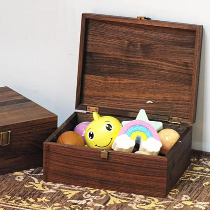 EXISTING Memory Box for Keepsakes, Floral Heart Laser Cut Wood Keepsake Box - color: Black brown