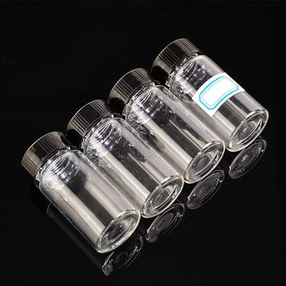 20ml Clear Glass Vials with Screw Caps 10PCS - style: 20ml-10pcs