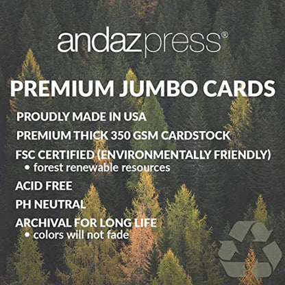 Andaz Press Jumbo Sympathy Card with Envelope, Sorry For Your Loss Card, Blessed Are Those Who Mourn, Premium Condolences Card with Big Blank Space to Send to Friends, Family, 8.5" x 11", 1-Pack - color: Blessed Are Those Who Mourn