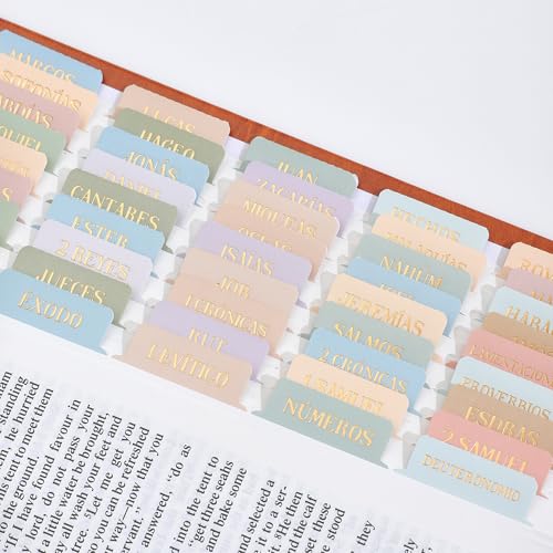Spanish Bible Tabs, Multicolor - style: Gold Foil Spanish