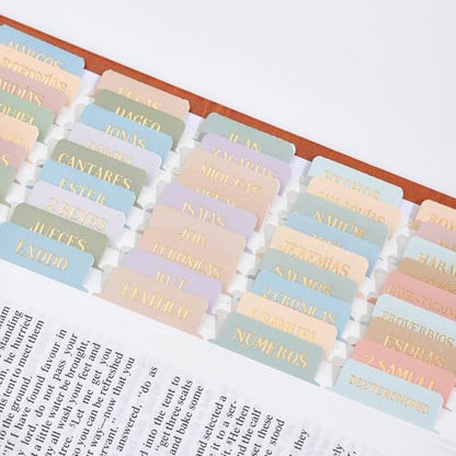 Spanish Bible Tabs, Multicolor - style: Gold Foil Spanish