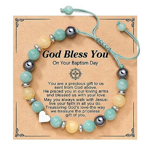 UPROMI To My Daughter/Granddaughter/Niece Bracelet Gifts for Girls - style: Baptism