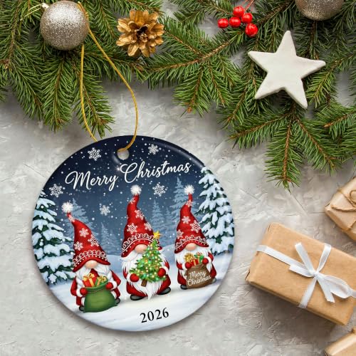 ZAGKOO Gnome Christmas Ornaments 2026 - Gnomes Gifts for Women - color: Gnome