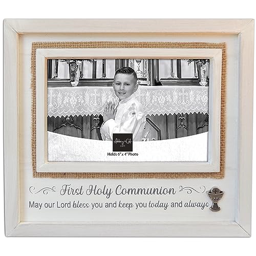 Abbey + CA Gift First Holy Communion Photo Frame, First Communion Gift for Boys, for 4-inch by 6-inch Photo