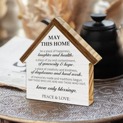 Housewarming Gifts New Home Decor, May This Home Be a Place of Happiness - color: MAY