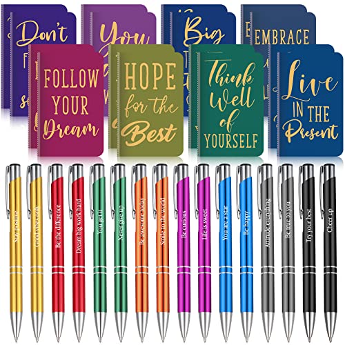 Funrous 32 Pcs Mini Notebooks with Pens Adults Party Favors, Simple - style: Minimalist