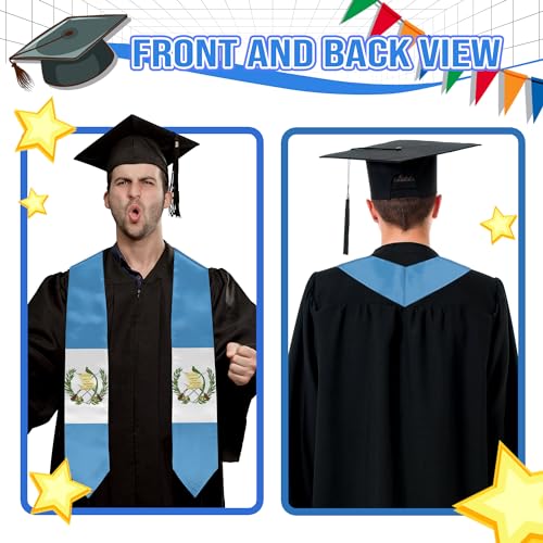Graduation Flag Stole Sash Scarf Day Gifts - color: Guatemala Flag