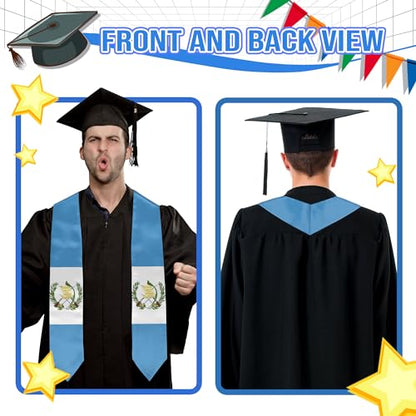 Graduation Flag Stole Sash Scarf Day Gifts - color: Guatemala Flag