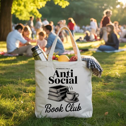 Book Lovers Gifts Canvas Tote Bag Tote Bag for Women Reusable Shoulder Bags for Grocery Beach Work - color: Silver