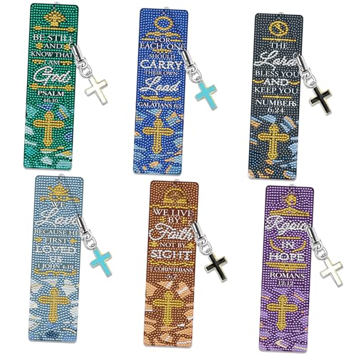 Christian Bible Diamond Art Bookmarks, Diamond Painting Book Marks - style: Christian Bible