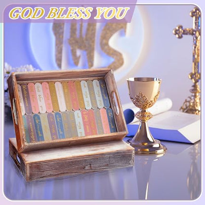 100 Christian Gifts for Women Bulk, Boho Bible Scripture Nail Files - style: Simple