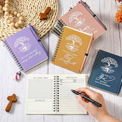 Kosiz Christian Gifts Bulk Prayer Journals with Pens,80 Pcs,Retro Color - color: Retro Color