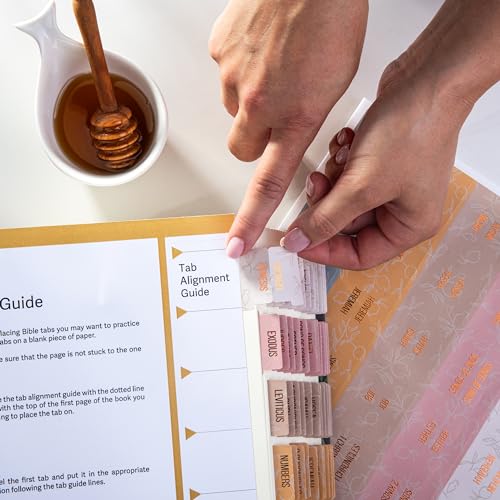 DiverseBee Laminated Bible Tabs with Gold Embossed Lettering (Honeydew) - color: Honeydew