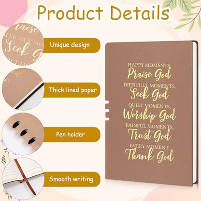 Shinylin 7 Pcs Christian Gifts for Women, Psalm Bible Verse Set, beige - color: Beige