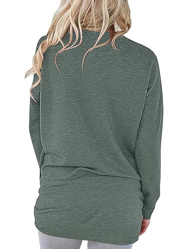 onlypuff Long Sleeve Shirts for Women Fall Fashion Tops Clothing - color: 01 Dandeliongrayish, size: Small