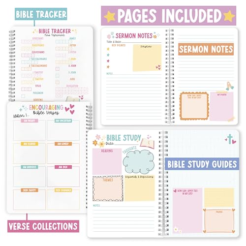 Guided Bible Study Journal for Women - Bible Journal for Women - color: Kraft Colorful