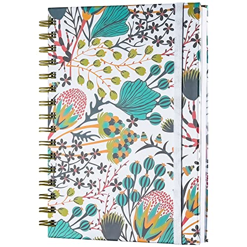 OMEYA Spiral Notebook, A5 Lined Journals for Women, College Ruled 160 Pages - color: White Fruit, size: A5
