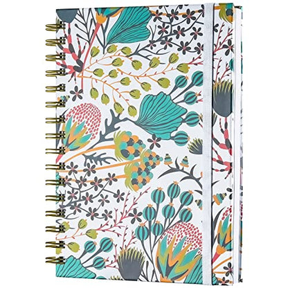 OMEYA Spiral Notebook, A5 Lined Journals for Women, College Ruled 160 Pages - color: White Fruit, size: A5