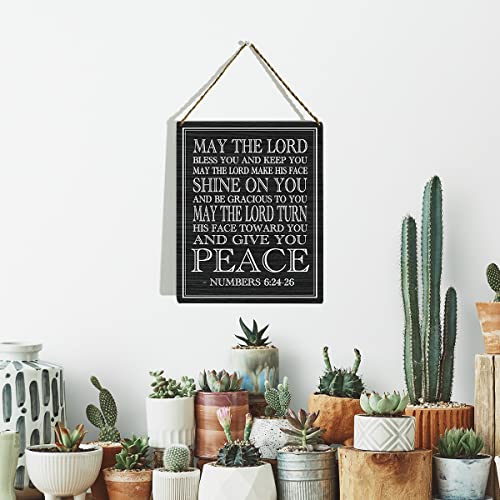 KongMoTree Numbers 6:24-26, May the Lord Bless You and Keep You, Scripture Art, Bible Verse, Bible Verse Wall Art, Bible Verse Sign, 8x10 Inch(GMS618) - color: Numbers 6:24-26 - 3