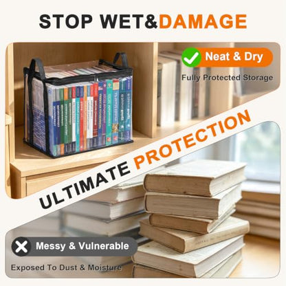 CTIME Waterproof Clear Book Storage Bag (XL) - size: XL