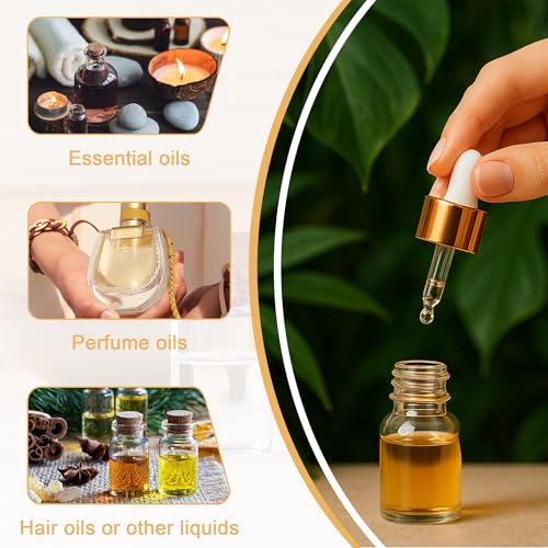 Mini Glass Dropper Bottle for Essential Oil,5ml 10pcs - style: 5ml