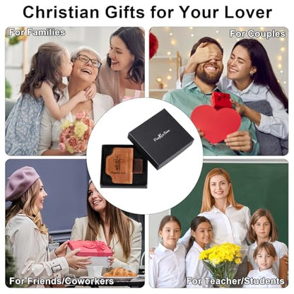 Book Accessories for Reading Lovers, Easter Basket Stuffers Bible Bookmark for Women, Baptism Gifts for Girl Boys, Christian Leather Magnetic Book Marks Religious Confirmation Communion