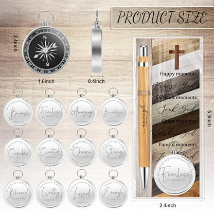 Tenceur 30 Sets Christian Gifts Bulk for Pastor Appreciation, Silver - color: Silver