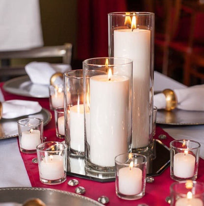 Richland® White Pillar Candles Set of 3 - color: White, size: 3'' Set 3pcs