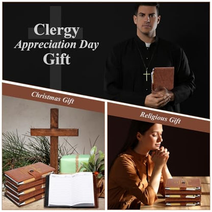 Spakon 20 Pcs Christian Prayer Journals with Pens, English Bible Words - style: English Bible Words