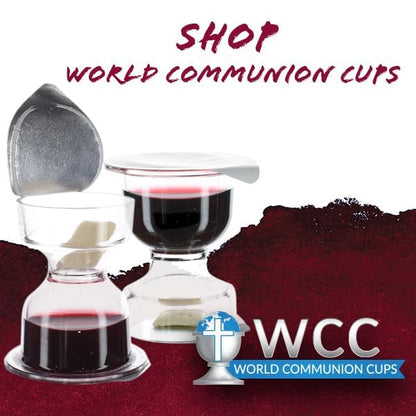 Chalice Prefilled Communion Cups 1200 Count | Concord Grape Juice & Bread | Elegant, Easy-Open, Tray & Seatback Compatible - size: 1,200 - Box