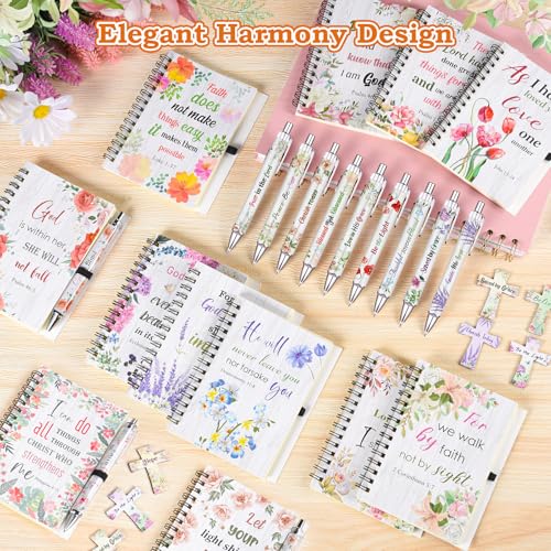 36 Pcs Christian Bulk Gifts for Women: Floral Small Journal Religious Gift - color: Floral