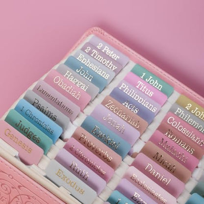 UPAFEXXI-Laminated Bible Tabs, Bible Tabs for Women and Men - color: Morandi