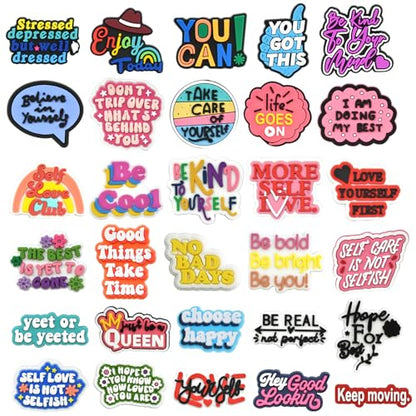 Cute Pins Bulk,Funny Backpack Pin Lapel Badge Pins Set for Jackets,Hats - style: Phrase-30PCS