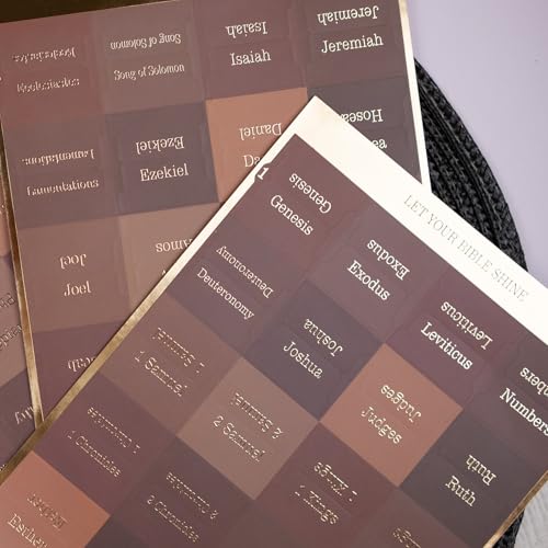 UPAFEXXI-Laminated Bible Tabs for Women and Men(Brown) - color: Brown