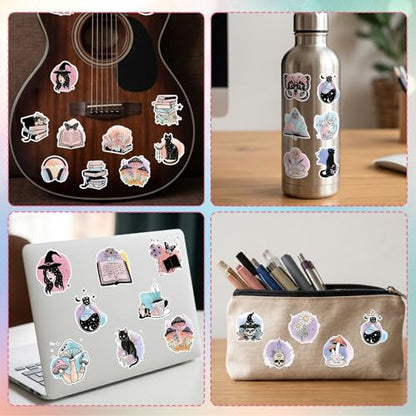 100Pcs Witchy Stickers Mystical Celestial Boho Aesthetic Decals - color: 100pcs Witch 120