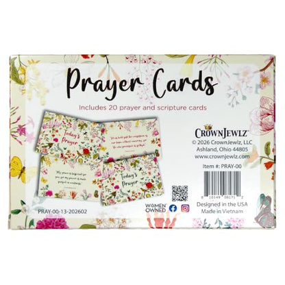 CrownJewlz Christian Bible Verse Prayer Cards, Garden Inspo Lemons & Birds - style: Garden Inspired Lemons & Birds