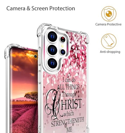 for Samsung Galaxy S26 Ultra Case - Pink Bible Verses - color: Pink Bible Verses, size: Galaxy S26 Ultra