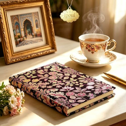 ipoul Women's Journal, Floral, Hardcover, Lay Flat, A5, 6x8, Lined Paper, Ruled Page, Cute Notebook, Prayer Journal, Birthday Gifts for Mom, Grandma, Female Friend, Wife, Writing Notebook, Red - color: Blossom Magenta