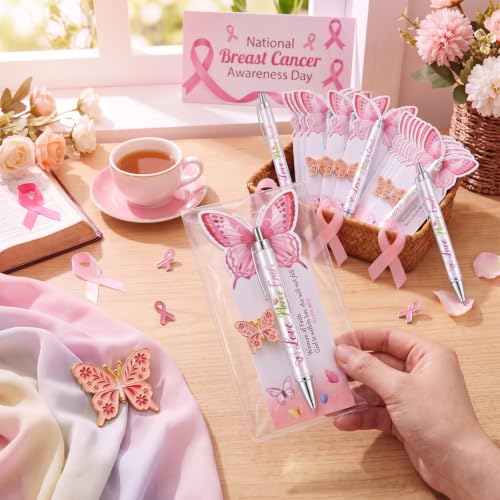 Motiskyy 50 Set Breast Cancer Awareness Gifts Bulk for Women