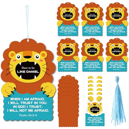 12 Pack Dare to Be Daniel Sign Kit VBS Crafts for Kids Religious Craft Set