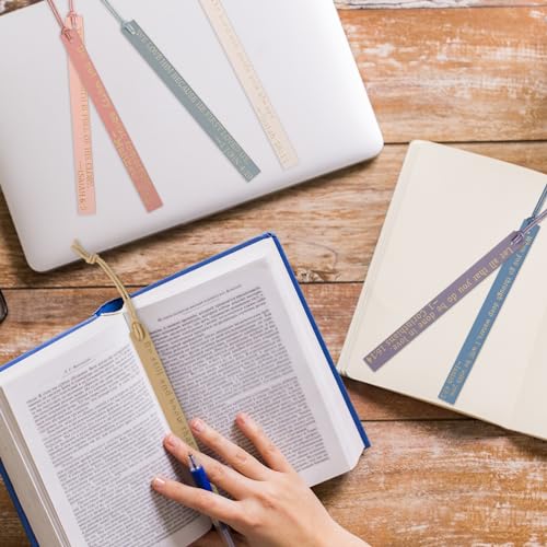 Skyygemm 10 Pcs Christian Bookmarks Christmas Gift for Women, Pastel - color: Pastel